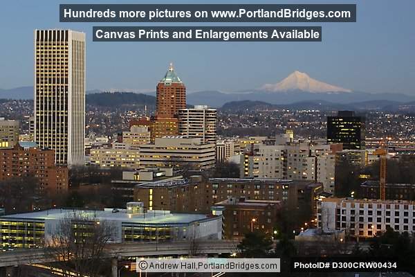 Portland Buildings and Mt. Hood