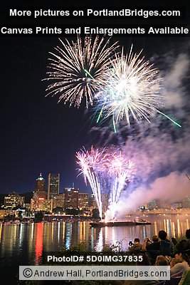 Portland July 4 2008 Fireworks, Waterfront