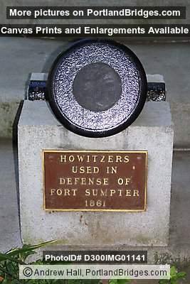 Howitzers Used in Defense of Fort Sumpter, 1861 - in Portland, Oregon downtown