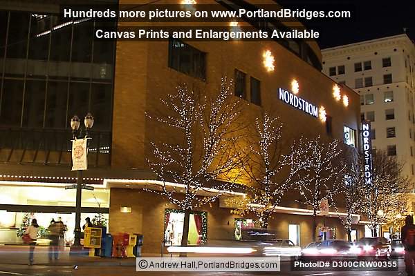 Nordstrom, Downtown Portland, Night