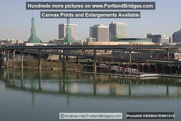 Oregon Convention Center, Willamette River, Reflection (Portland, Oregon)