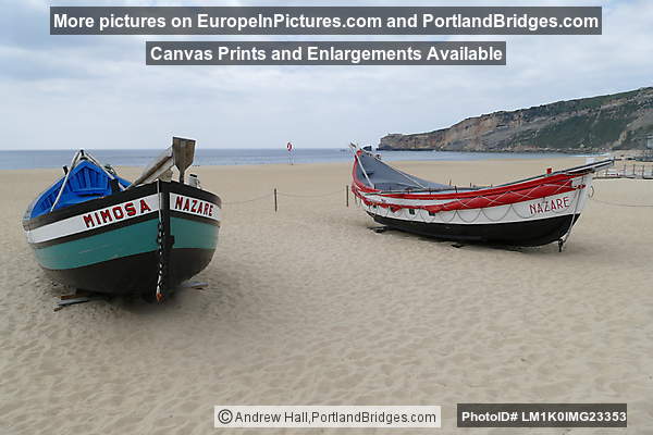 Boats on beach, Nazaré
