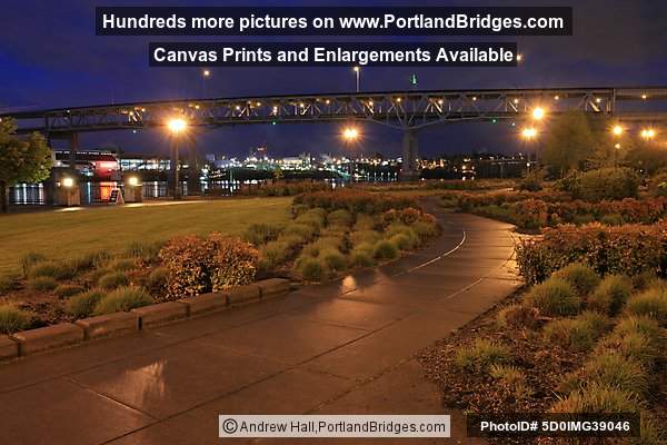 Riverplace at Night, Marquam Bridge (Portland, Oregon)