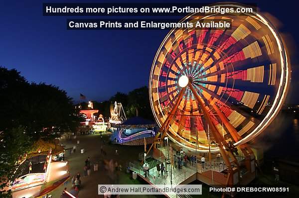 Ferris Wheel, Dusk, Rose Festival 2005 (Portland, Oregon)