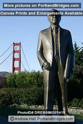 Statue of Joseph Strauss, Chief Designer of Golden Gate Bridge