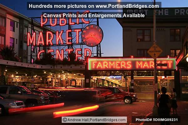 Seattle, Near Pike Place Market, 1st Ave, Downtown