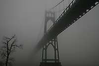 Portland St Johns Bridge Fog 