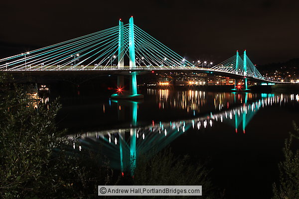 Tilikum Crossing Bridge at Night (Portland, Oregon)