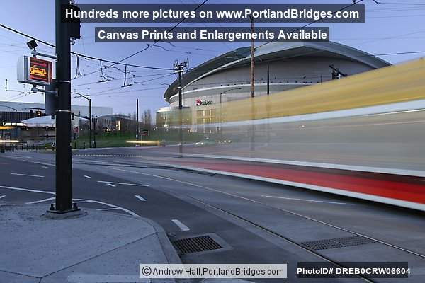 Max Train At Rose Garden Arena, Long Exposure (Portland, Oregon)