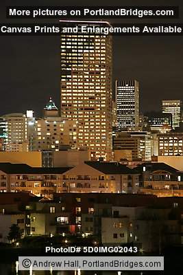 US Bancorp Tower, Portland Buildings, Dusk