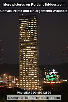 US Bancorp Tower, Former Made in Oregon Sign (Portland, Oregon)