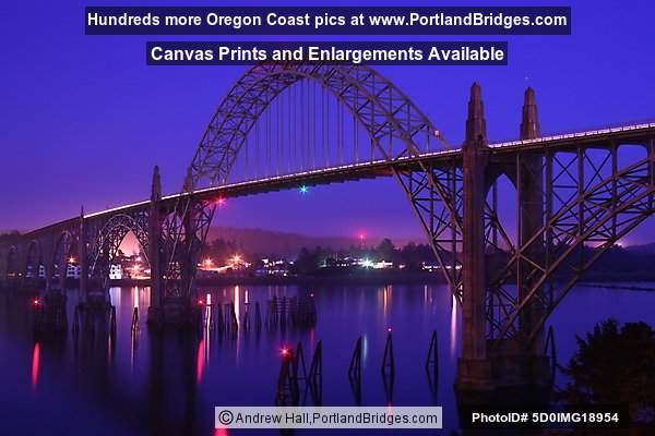 Newport Oregon Yaquina Bay Bridge Reflections