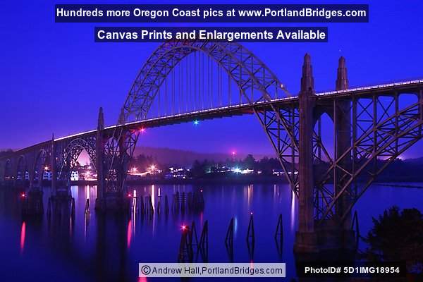 Newport Oregon Yaquina Bay Bridge Reflections