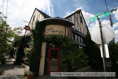 NE Fremont Street:  Caffe Destino (edge of Irvington)