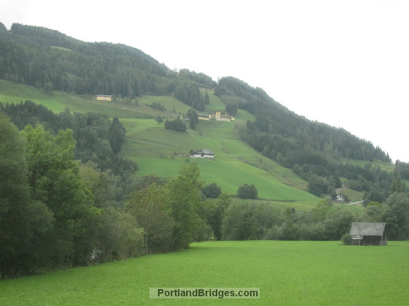 Austria between Salzburg and Graz, from the train
